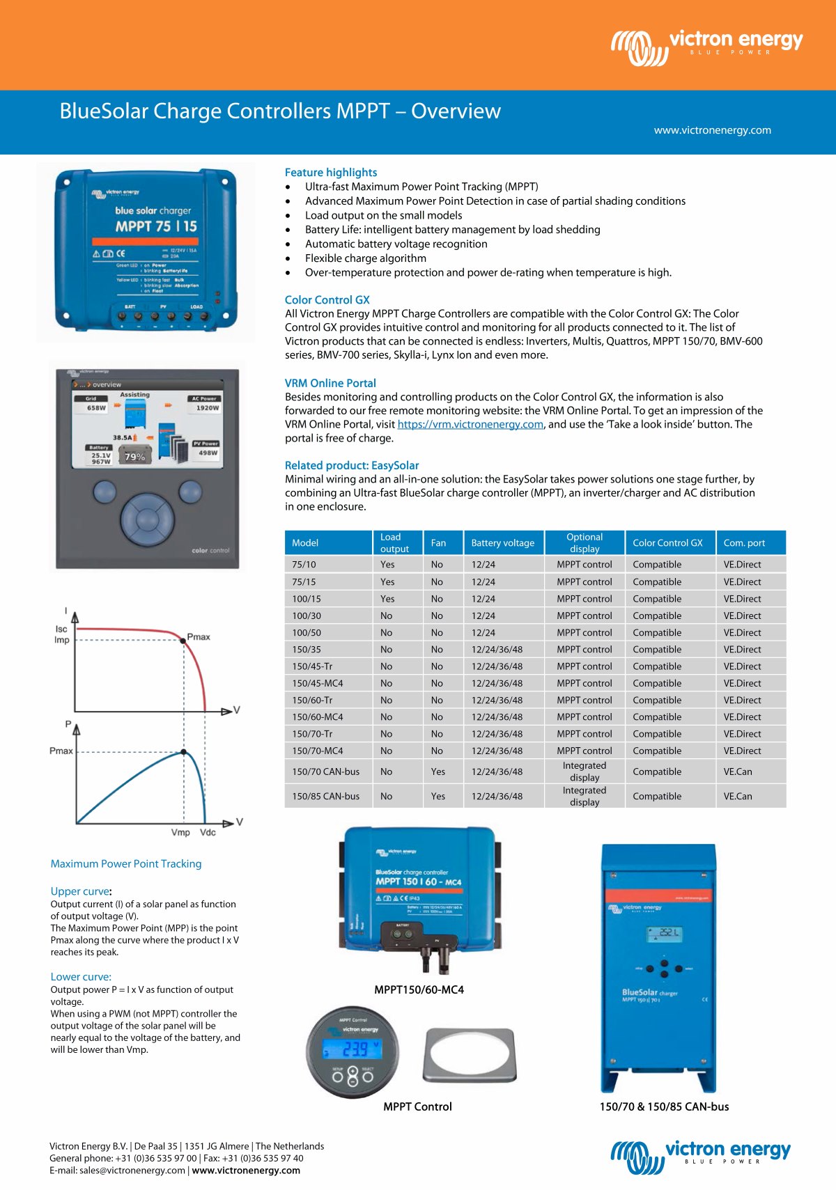 MPPT10050-Victron BlueSolar MPPT 100/50